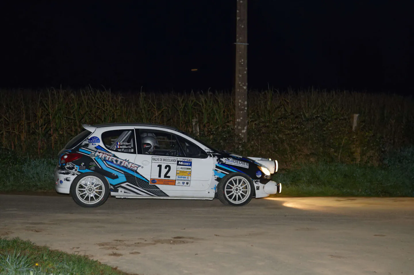 Le pilote : Aurelien PERROTTE lors du rallye de Brocéliande 2024