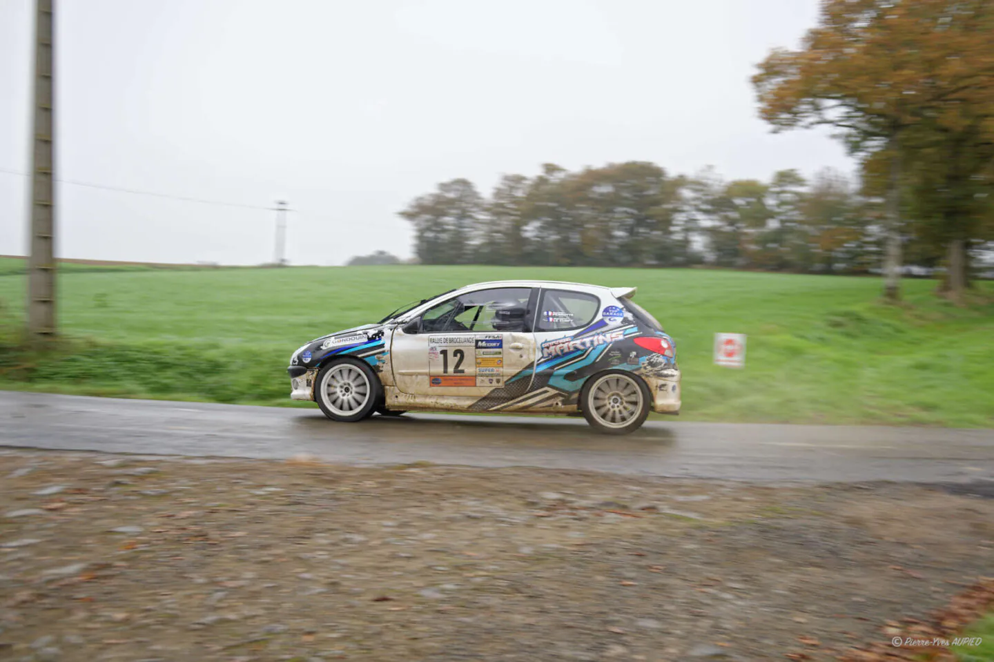 Le pilote : Aurelien PERROTTE lors du rallye de Brocéliande 2024