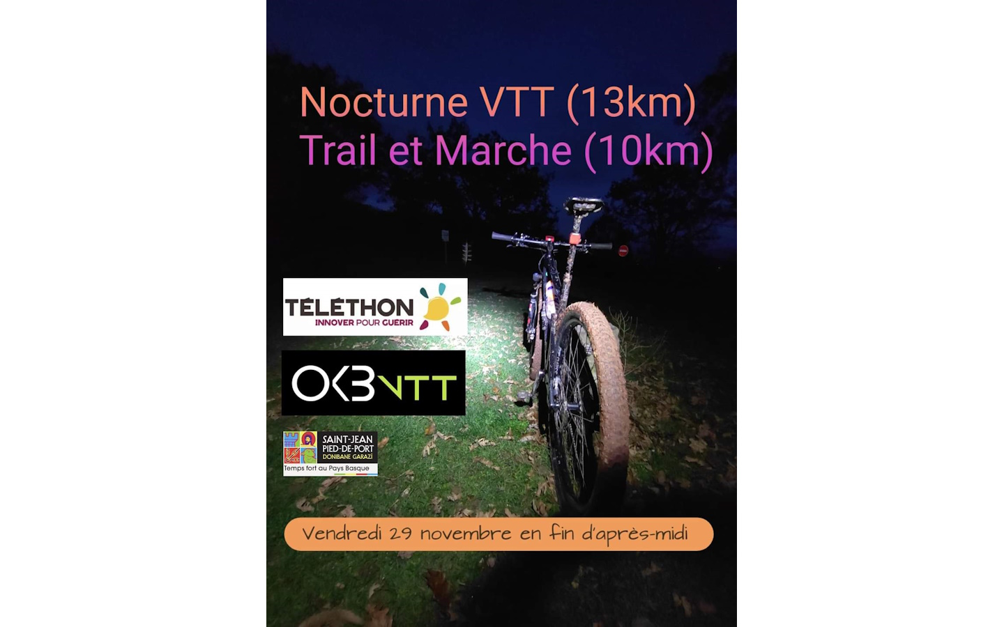 Téléthon nocturne VTT