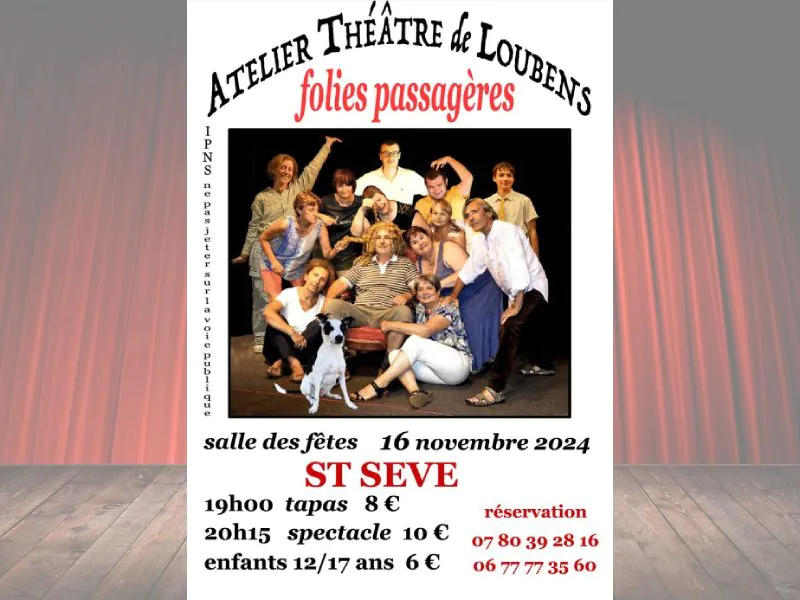 "Folies passagères" de l'atelier théâtre de Loubens