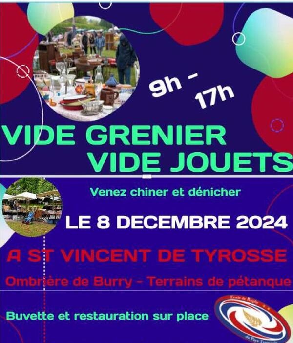 Vide grenier de l'école de rugby