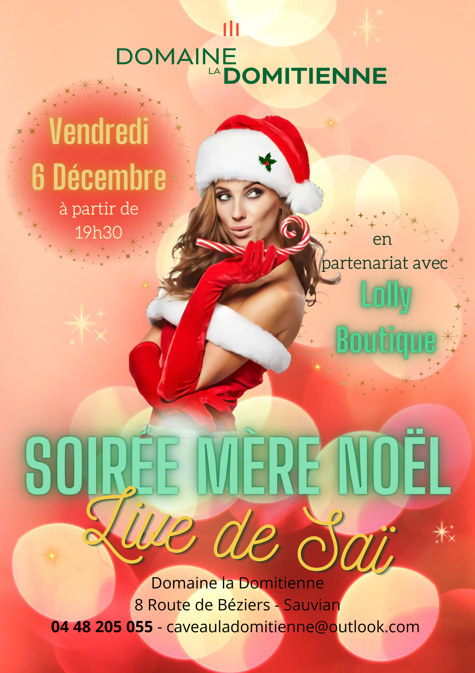 SOIRÉE MÈRE NOËL- CAVEAU LA DOMITIENNE