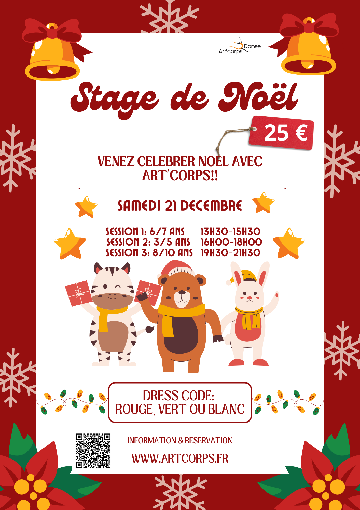 STAGE DE NOËL AVEC ART'CORPS!!