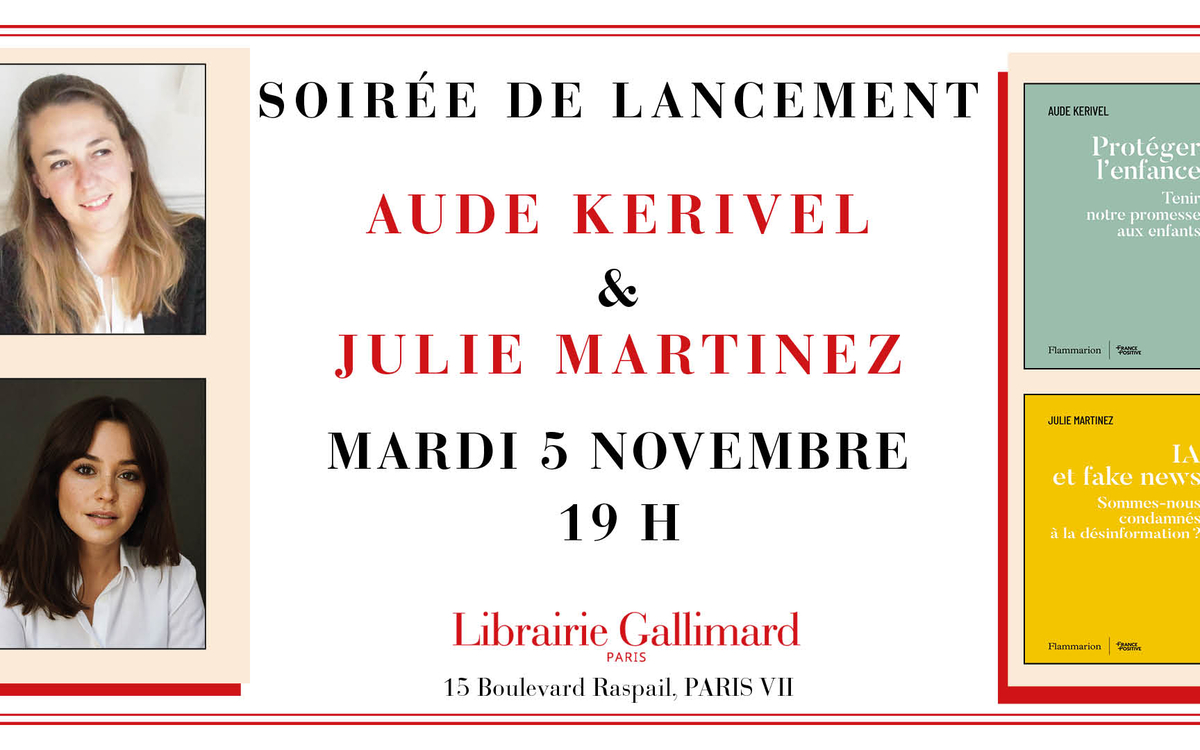 Soirée de lancement avec Aude Kerivel et Julie Martinez à la Librairie Gallimard Librairie Gallimard Paris