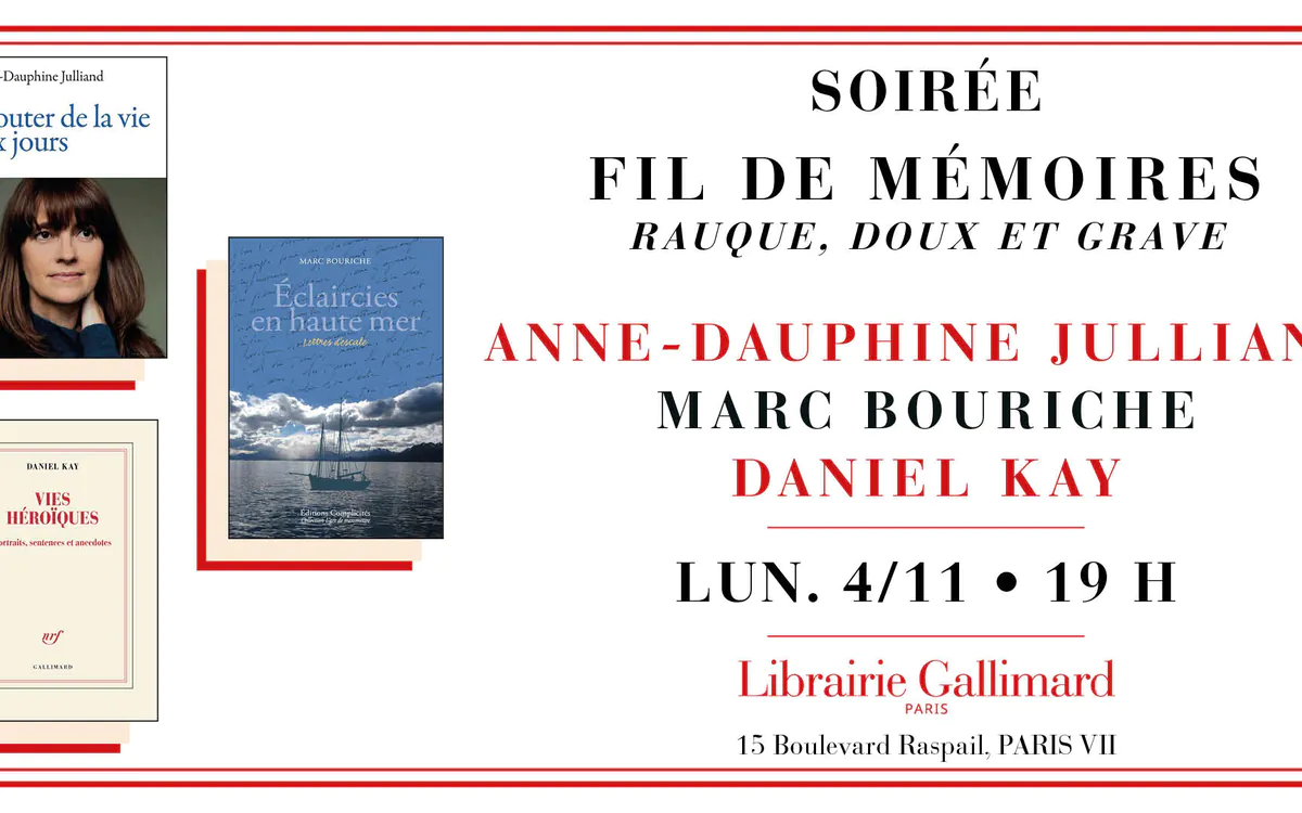 Soirée Fil de MémoireS avec Anne Dauphine Julliand