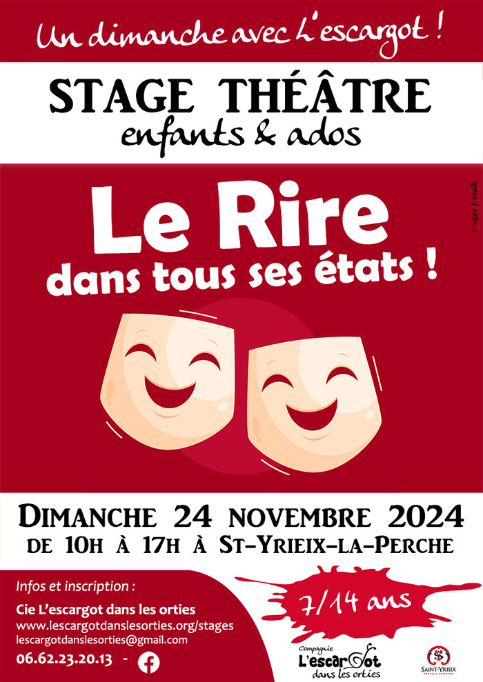 Stage théâtre "Le Rire dans tous ses états !" - 7/14 ans Ancienne école Ferry