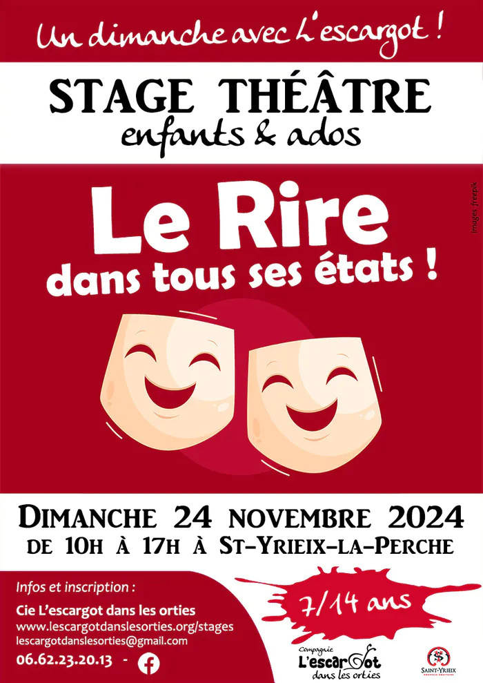 Stage théâtre "Le Rire dans tous ses états !" - 7/14 ans Ancienne école Ferry