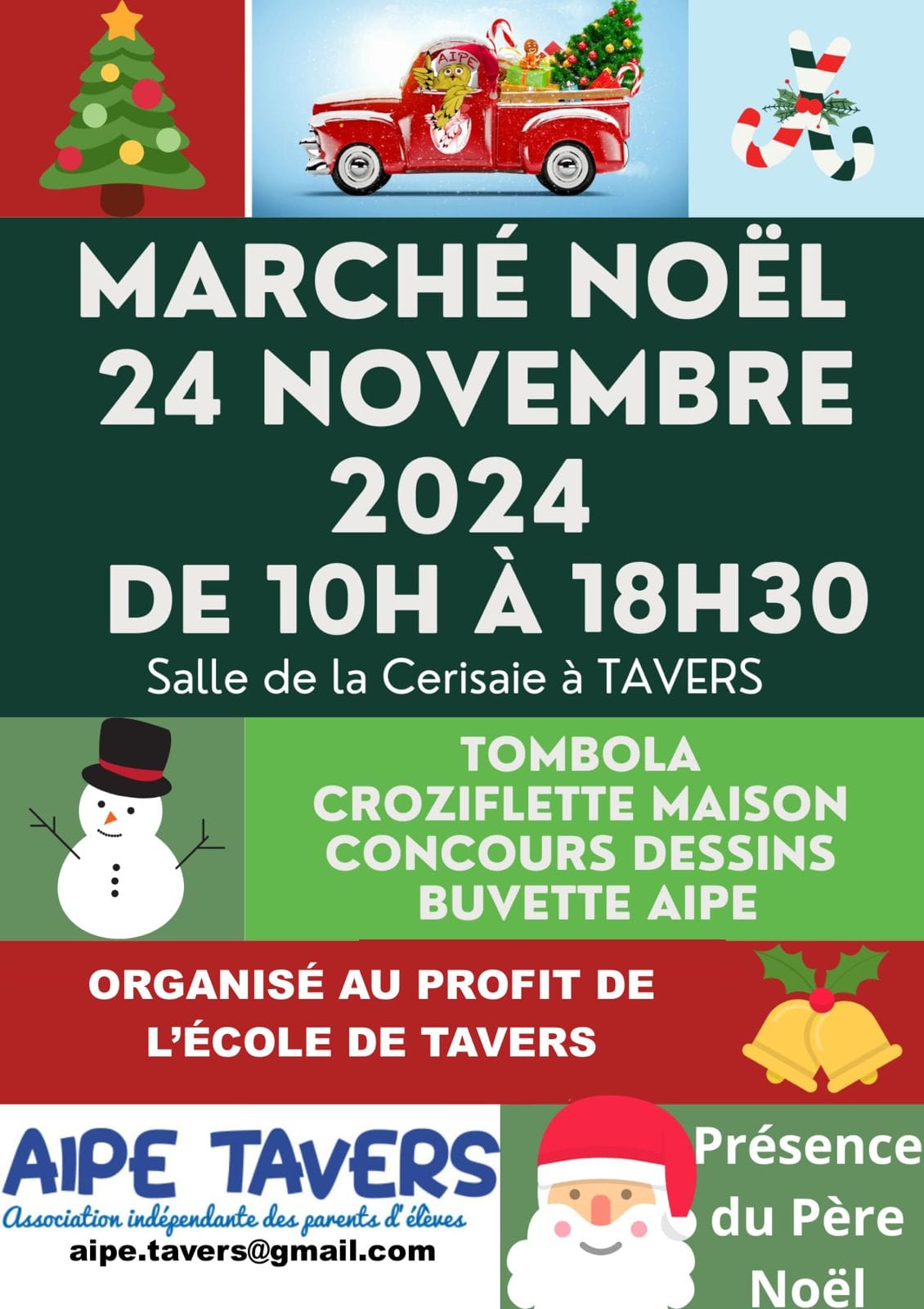 Marché de Noël AIPE de Tavers