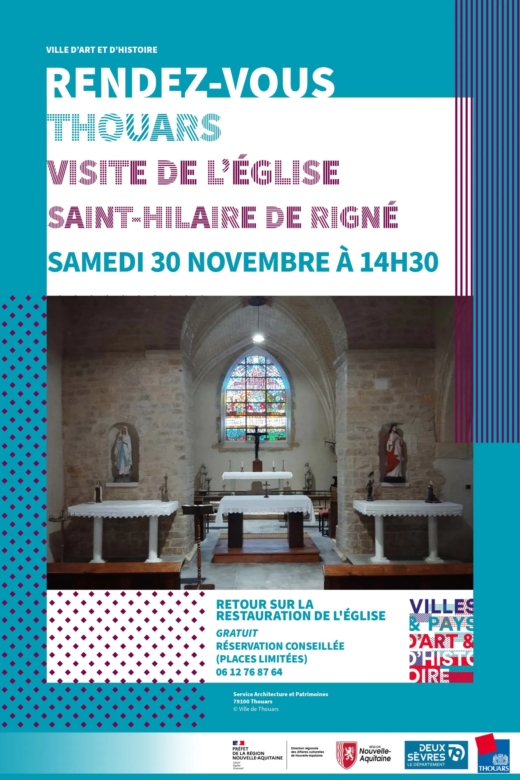 Visite de l'église Saint-Hilaire de Rigné