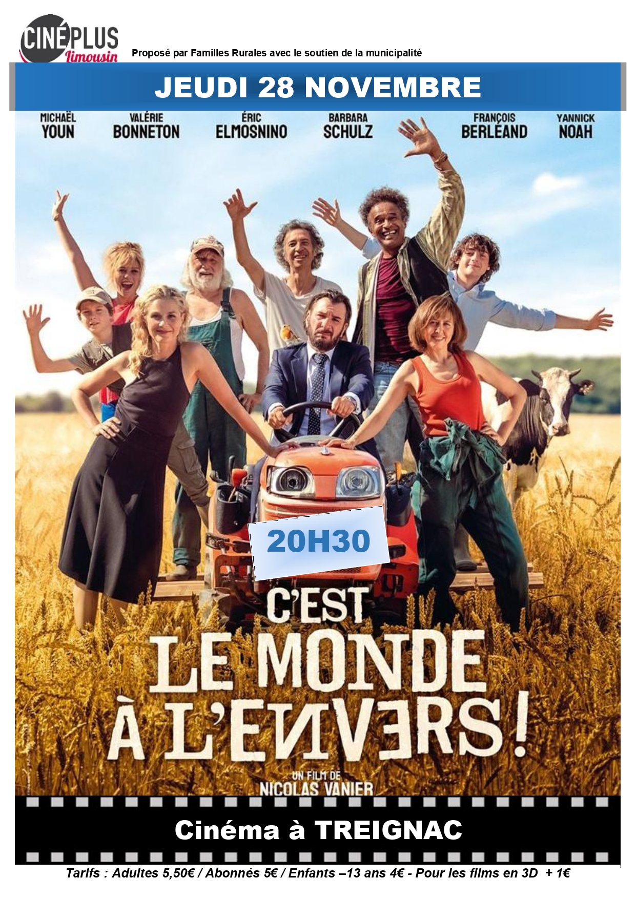 Cinéma à Treignac Le monde à l'envers