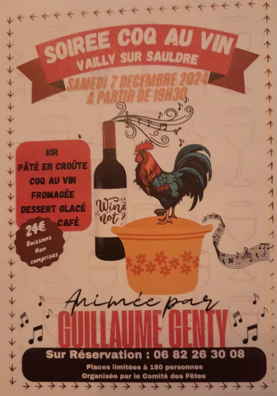 Soirée coq au vin