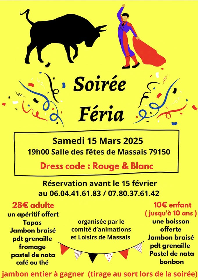 Soiré Féria à Massais