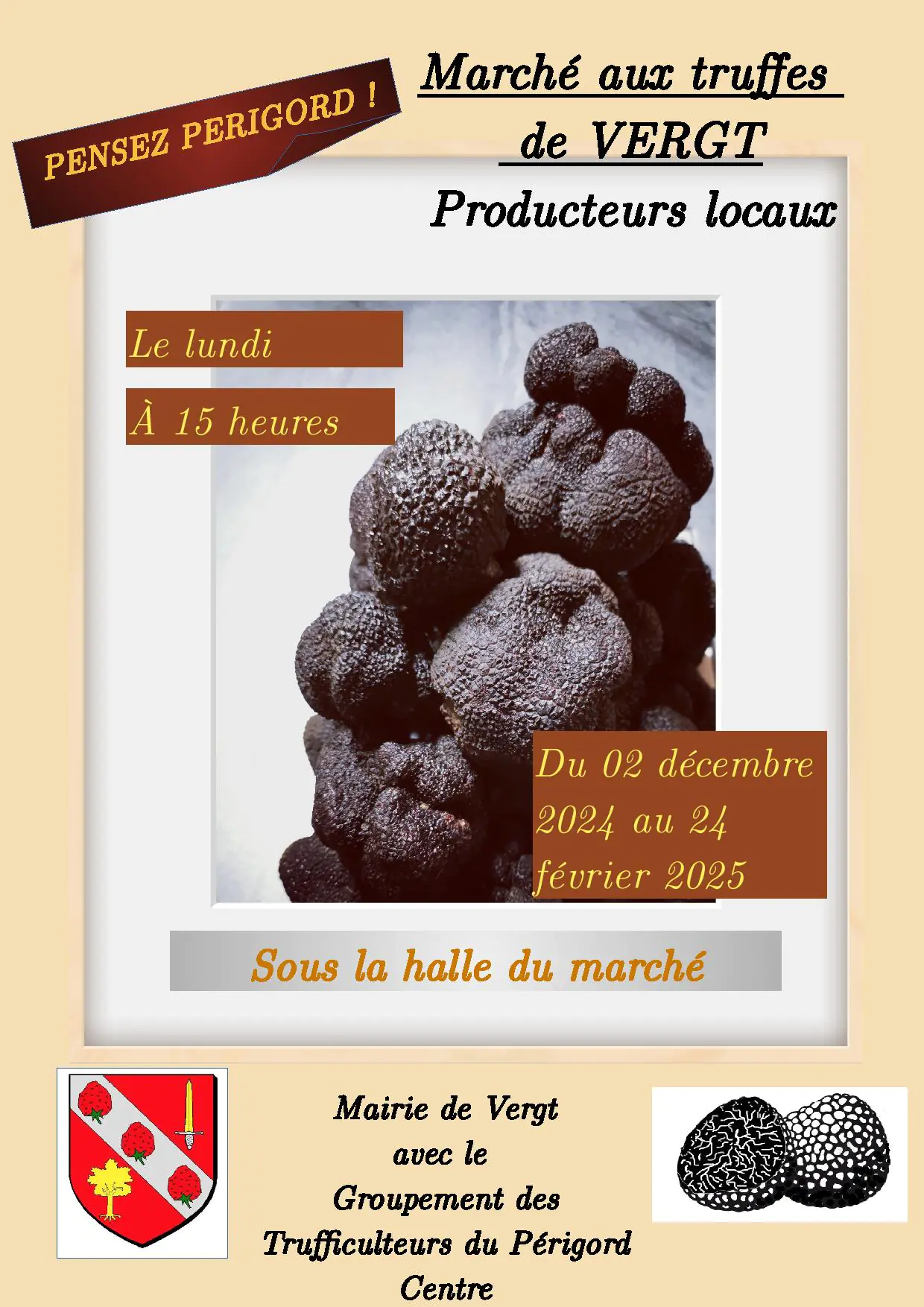 Marché contrôlé aux truffes-VERGT-17.02.2025