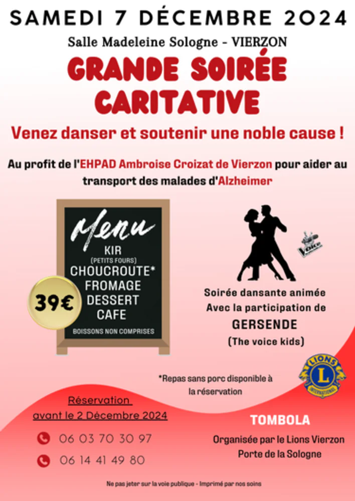 Grande soirée caritative