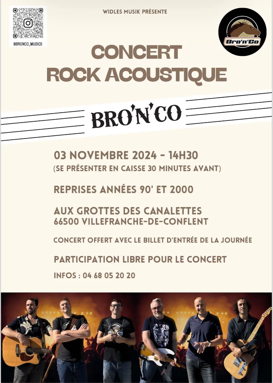 CONCERT ROCK ACOUSTIQUE AUX CANALETTES