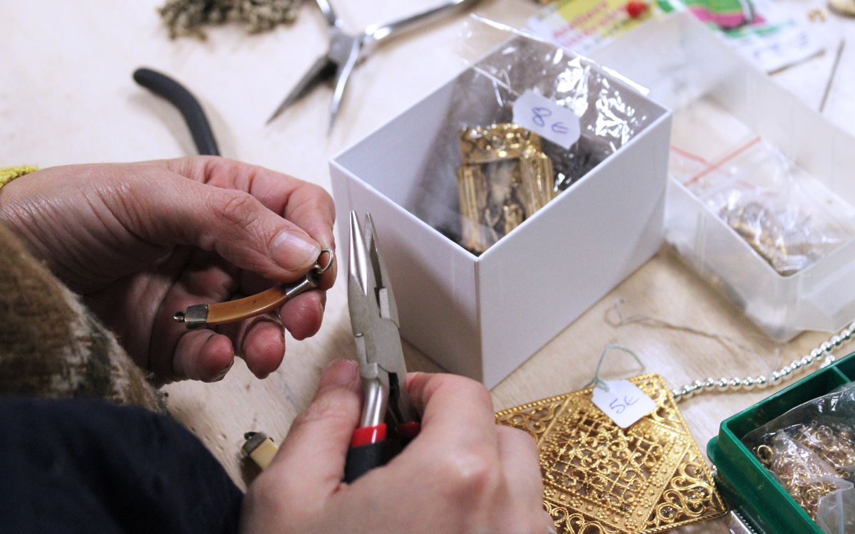 Atelier créatif - Bijoux : colliers et bracelets L'Atelier de la Ressourcerie Créative Paris