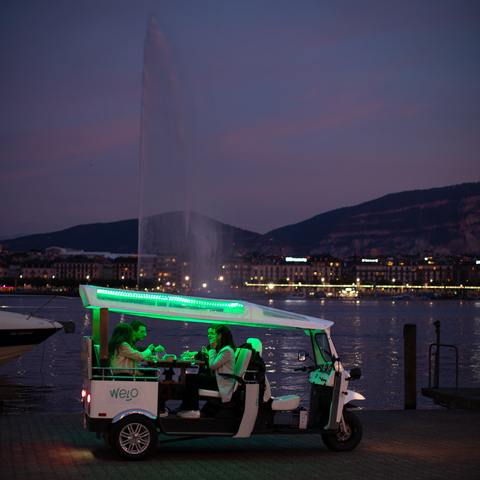 Balade Tuk-Tuk Fondue Genève Genève