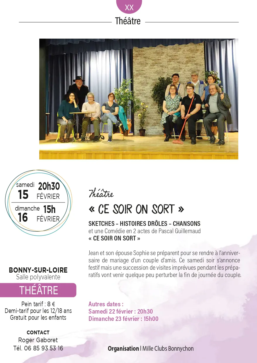 Théâtre "Ce soir on sort"