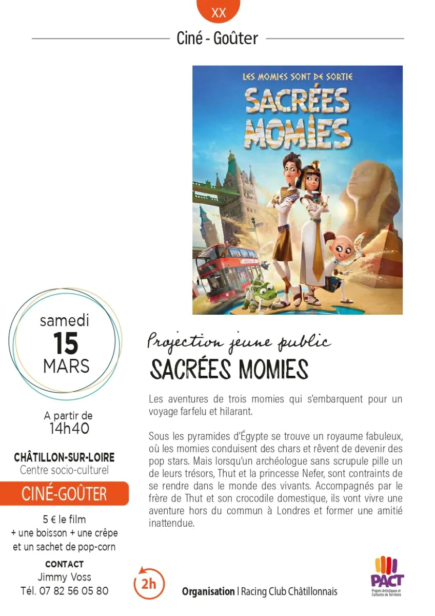 Ciné-goûter jeune public "Sacrées momies"