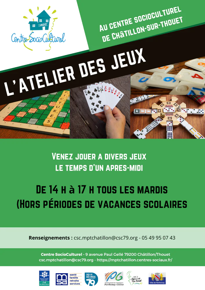 L'atelier des jeux