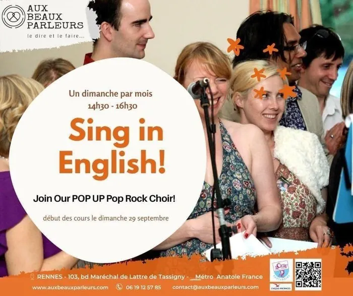 Choeur Pop-Up Pop Rock - Rennes - Sing in English Aux Beaux Parleurs Rennes