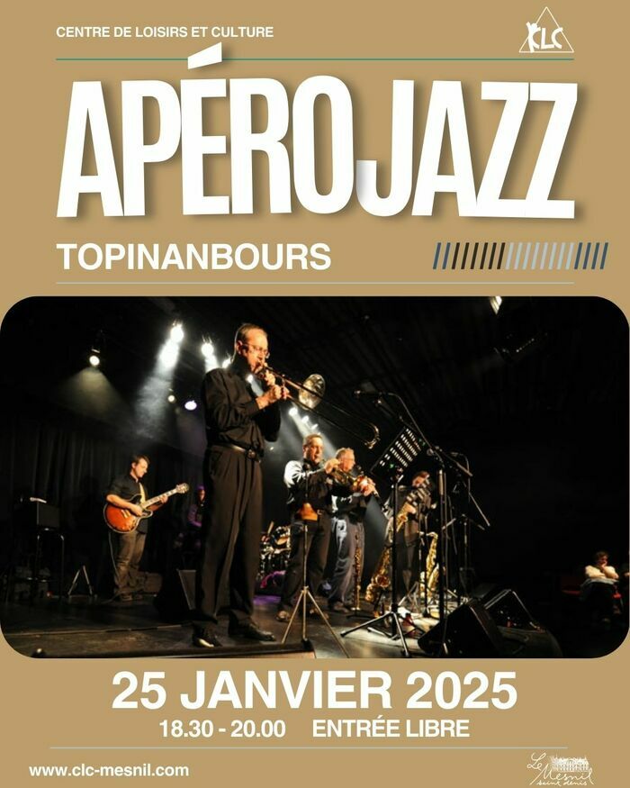 Apéro Jazz : Les Topinambours CLC Mesnil-Saint-Denis Le Mesnil-Saint-Denis