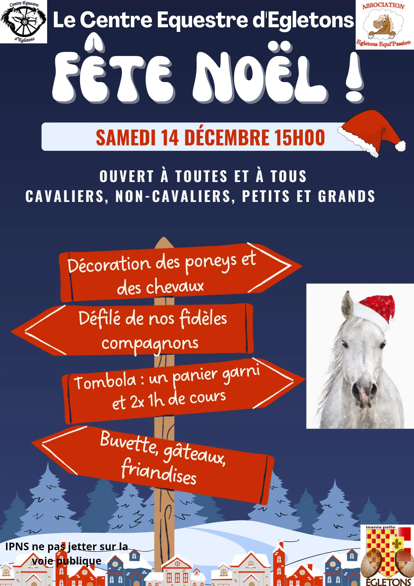 le centre equestre d'Egletons fête Noël