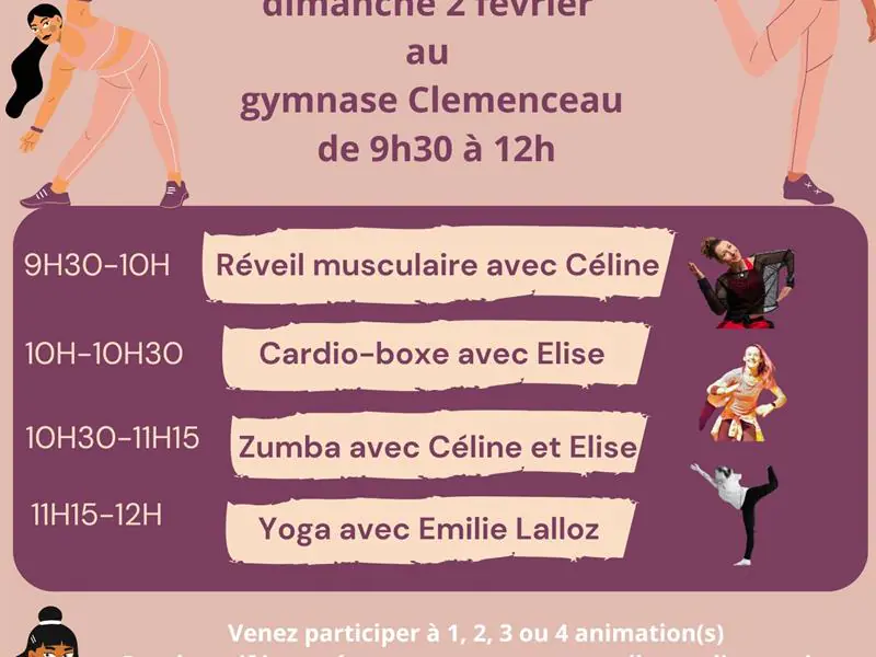 MATINÉE SPORT L'APRÈS-FÊTES EN SOUTIEN AUX RESTOS DU COEUR