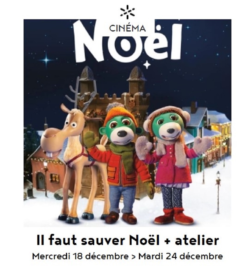 Cinéma enfants à Figeac Il faut sauver Noël + atelier