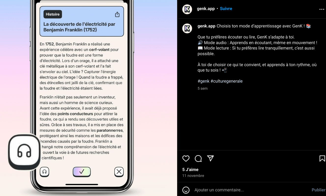 GenK.app carnet de culture