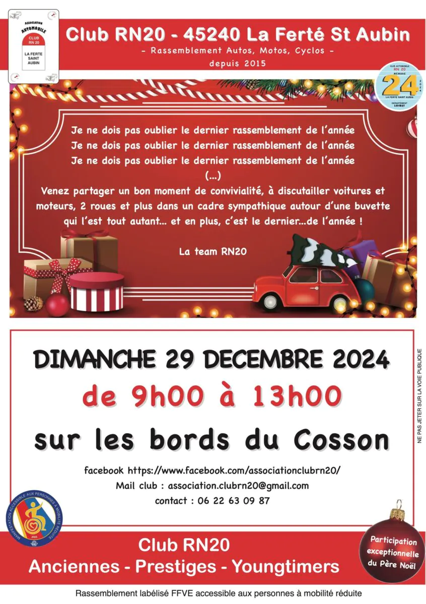 Rassemblement Club RN20 • Décembre 2024