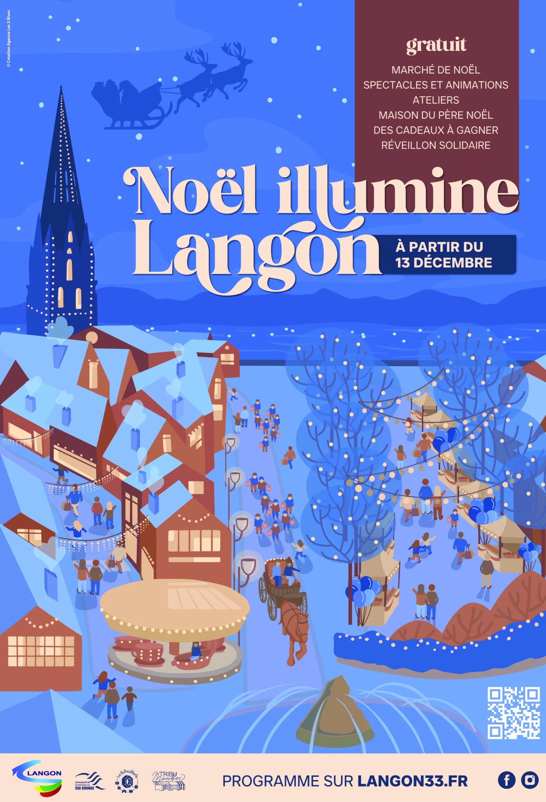 Noël illumine Langon