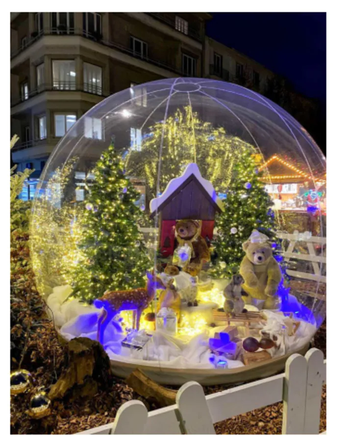 Le Noël des Commerçants : Le Vélo Bulle ! Place Saint Germain Rennes