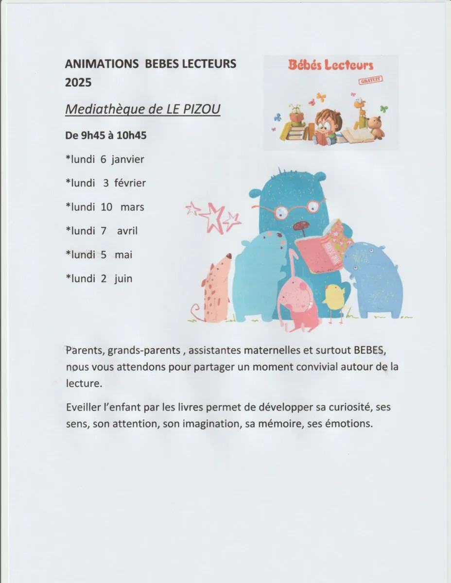 Animations Bébés lecteurs