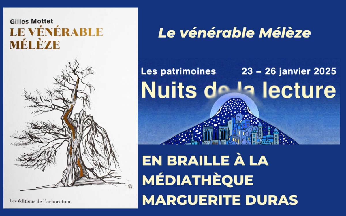 Les Nuits de la lecture en braille Médiathèque Marguerite Duras Paris