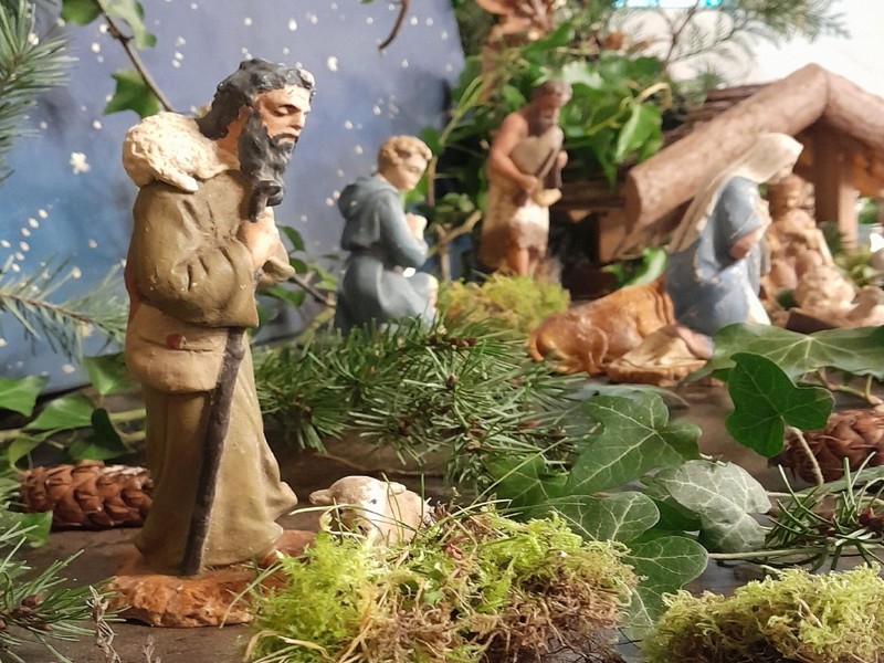 Visite de la crèche Eglise de Sainte Marguerite des Loges