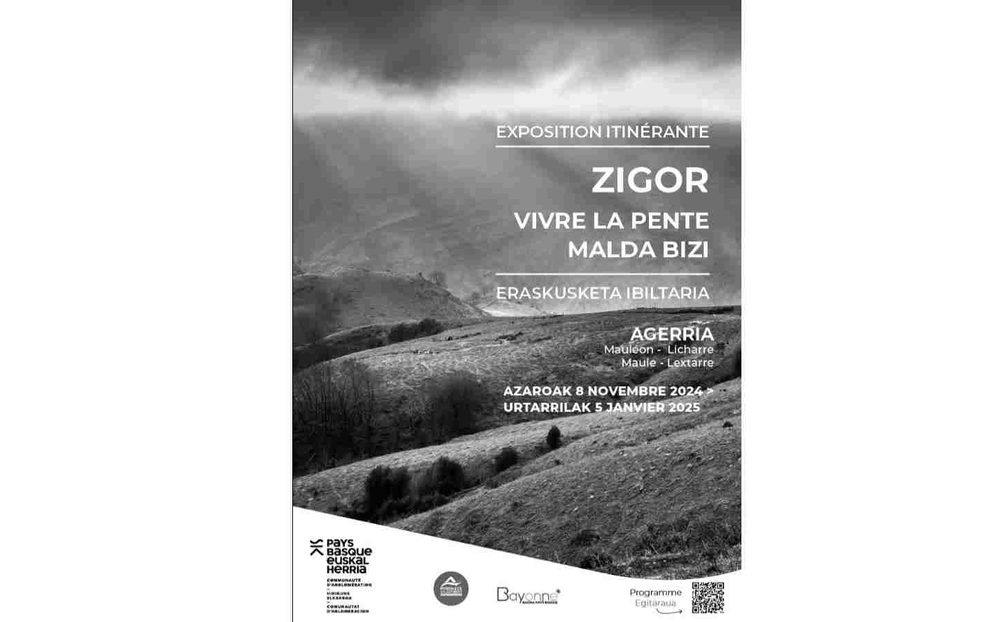 Exposition vivre la pente Visite en basque avec Zigor