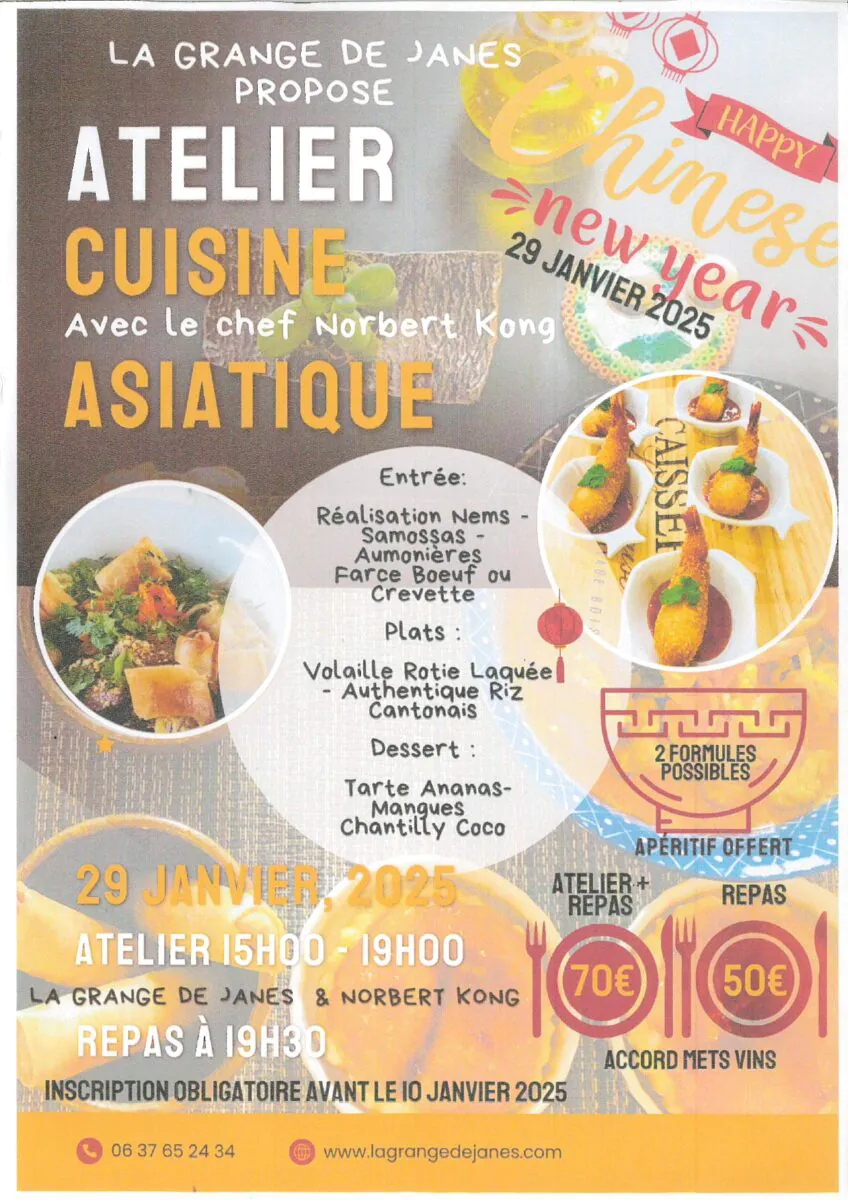 Atelier cuisine asiatique avec le chef Norbert Kong