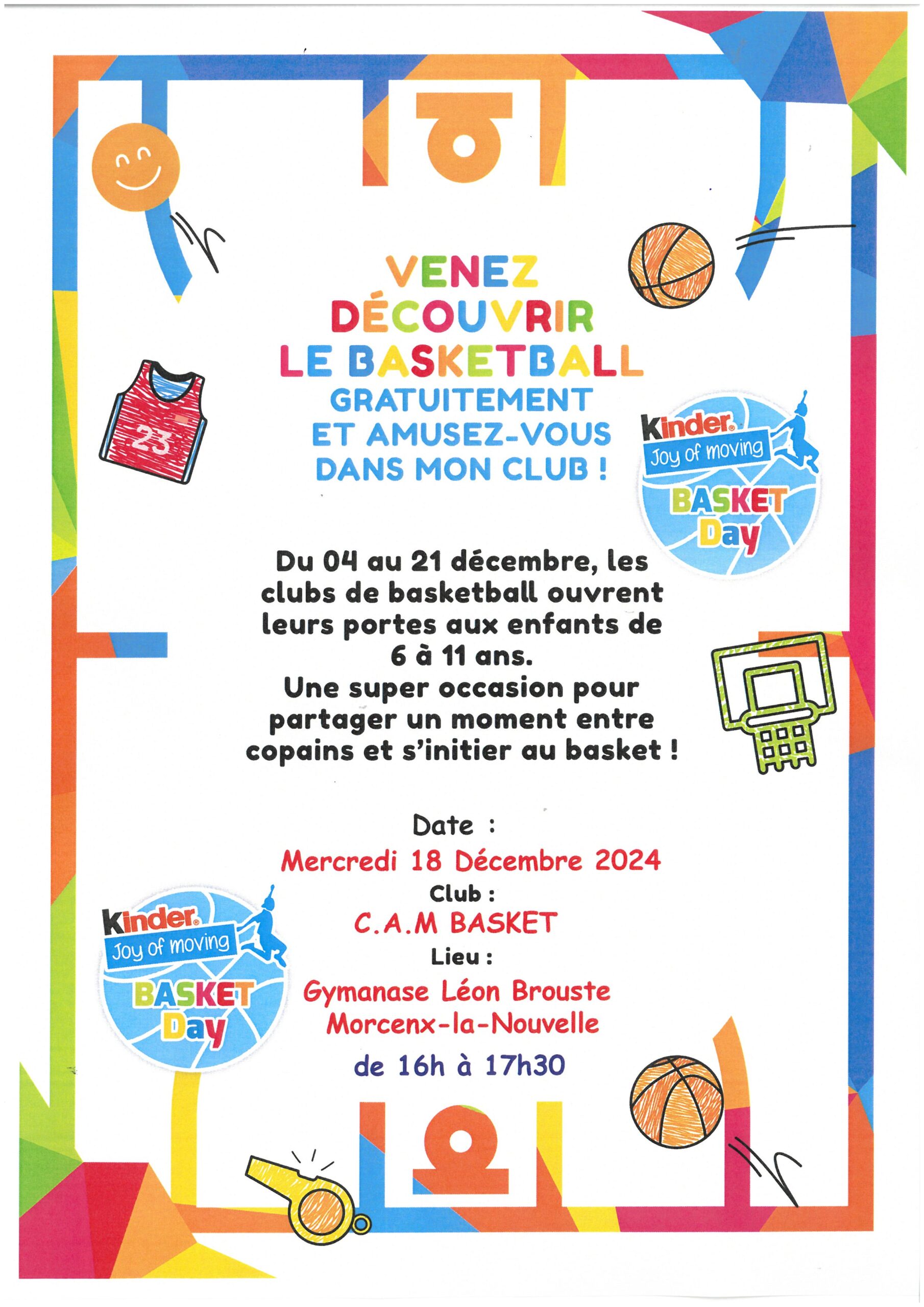 Découverte du basket Basket day