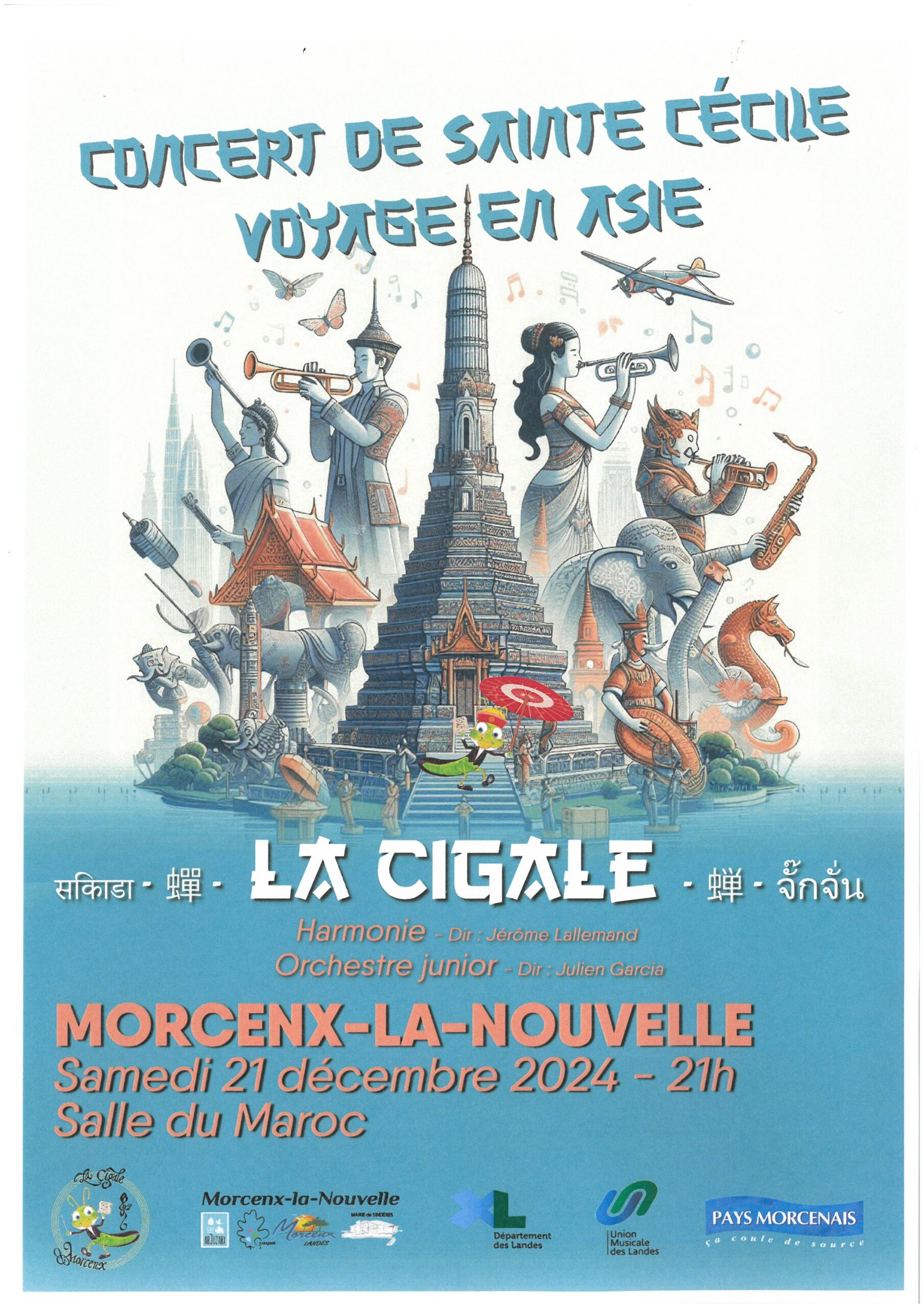 Concert de la Sainte Cécile Voyage en Asie