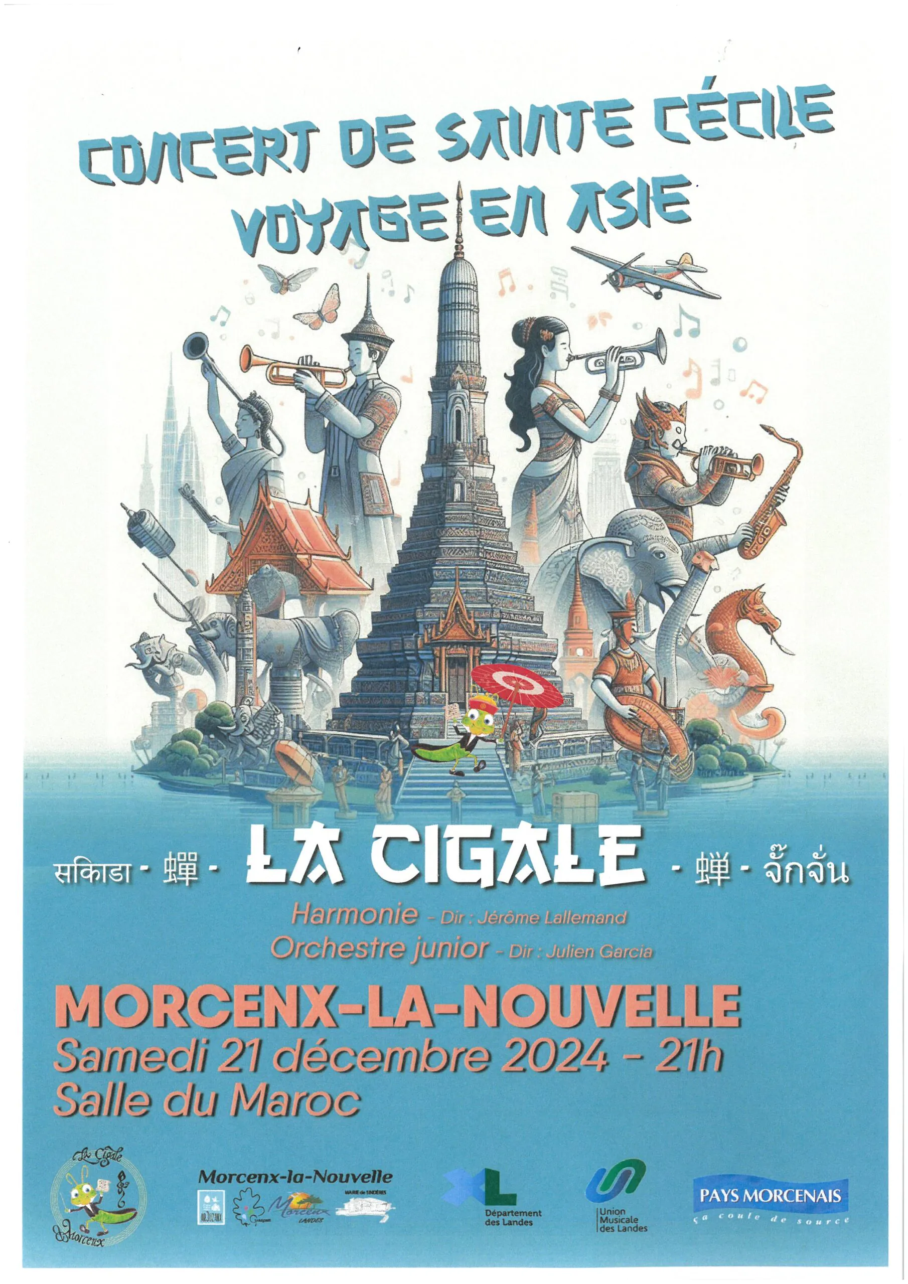 Concert de la Sainte Cécile Voyage en Asie