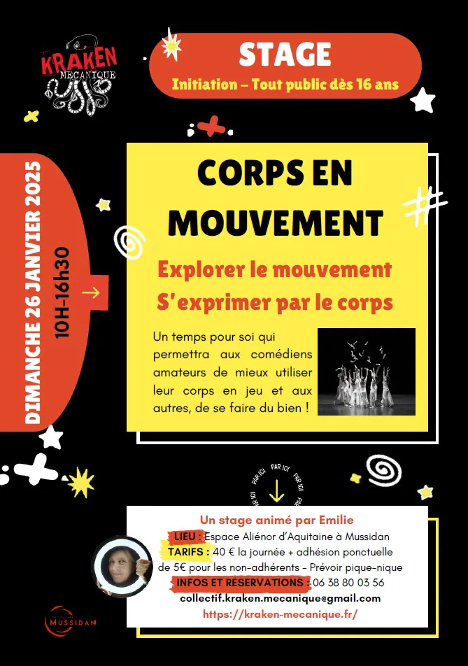 Stage "Le corps en mouvement"