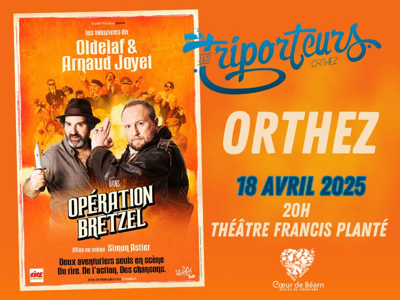 Spectacle Les aventures d'Oldelaf et Arnaud Joyet Opération Bretzel