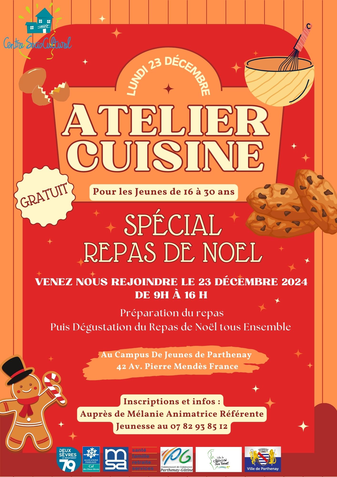 Atelier cuisine spécial "repas de Noël"