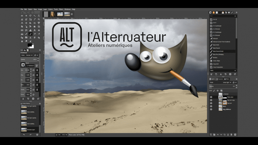 ATELIER INITIATION AU DESSIN SUR ORDINATEUR AVEC GIMP