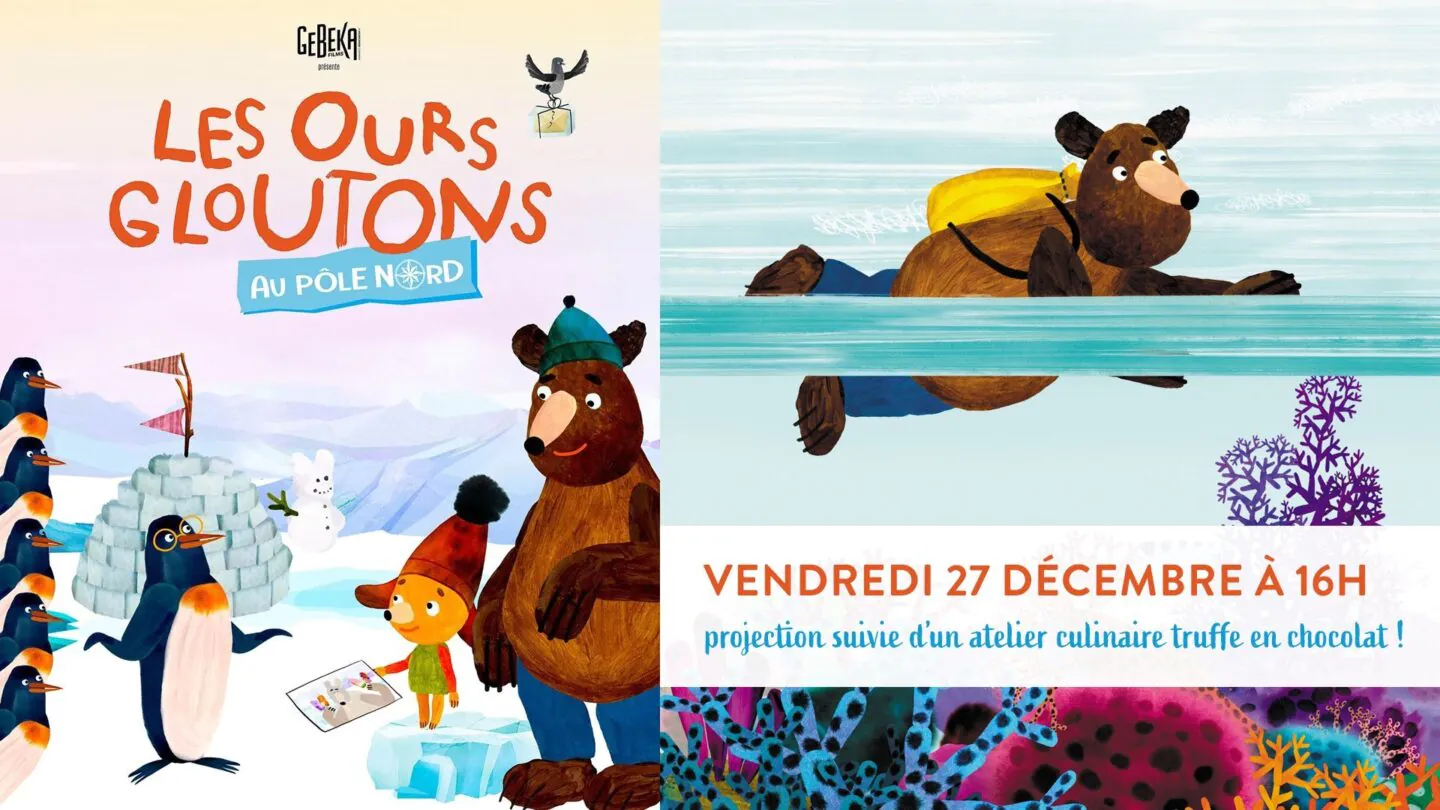 CINÉMA JEUNE PUBLIC LES OURS GLOUTONS AU PÔLE NORD