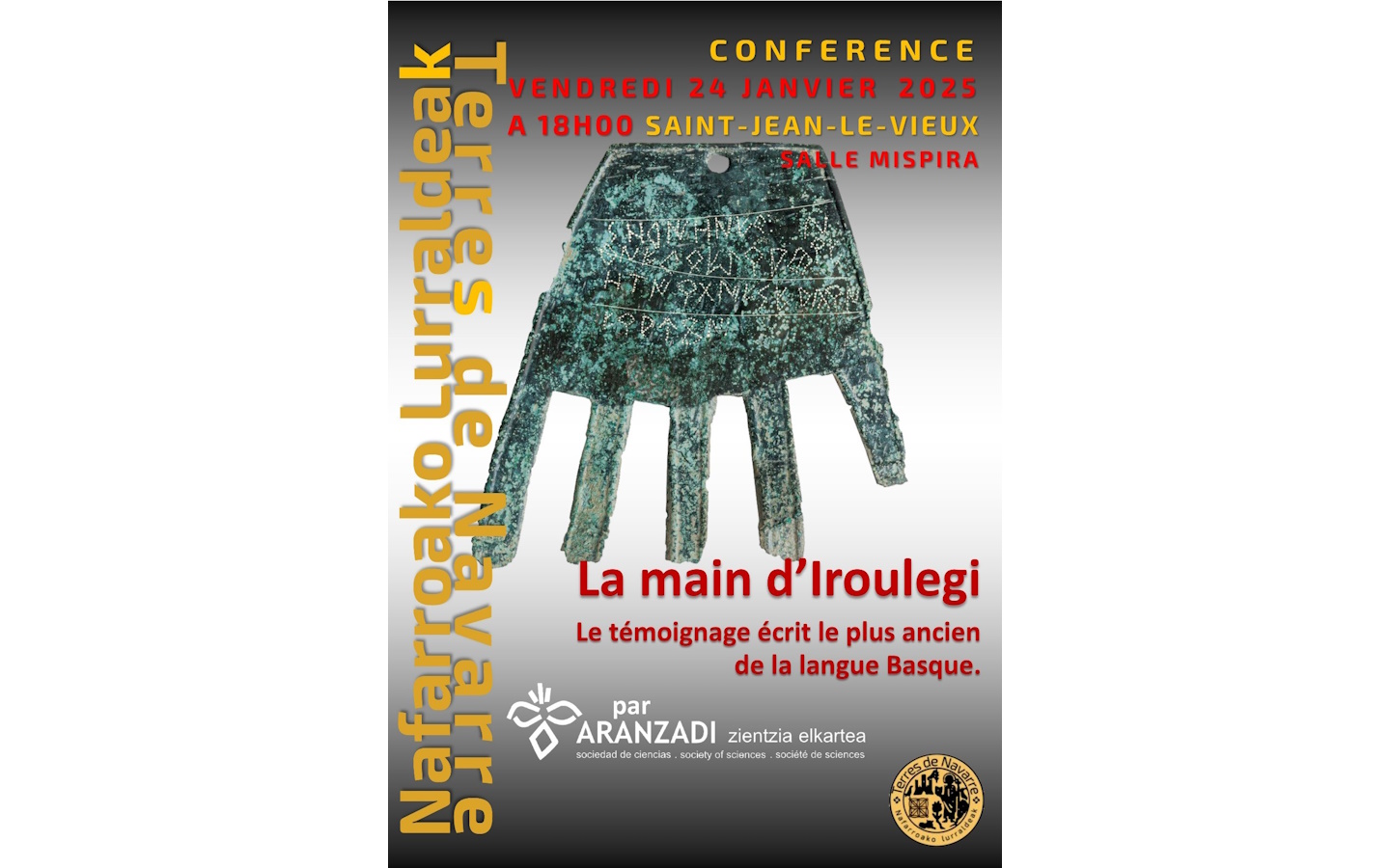 Conférence la main d'Iroulegi