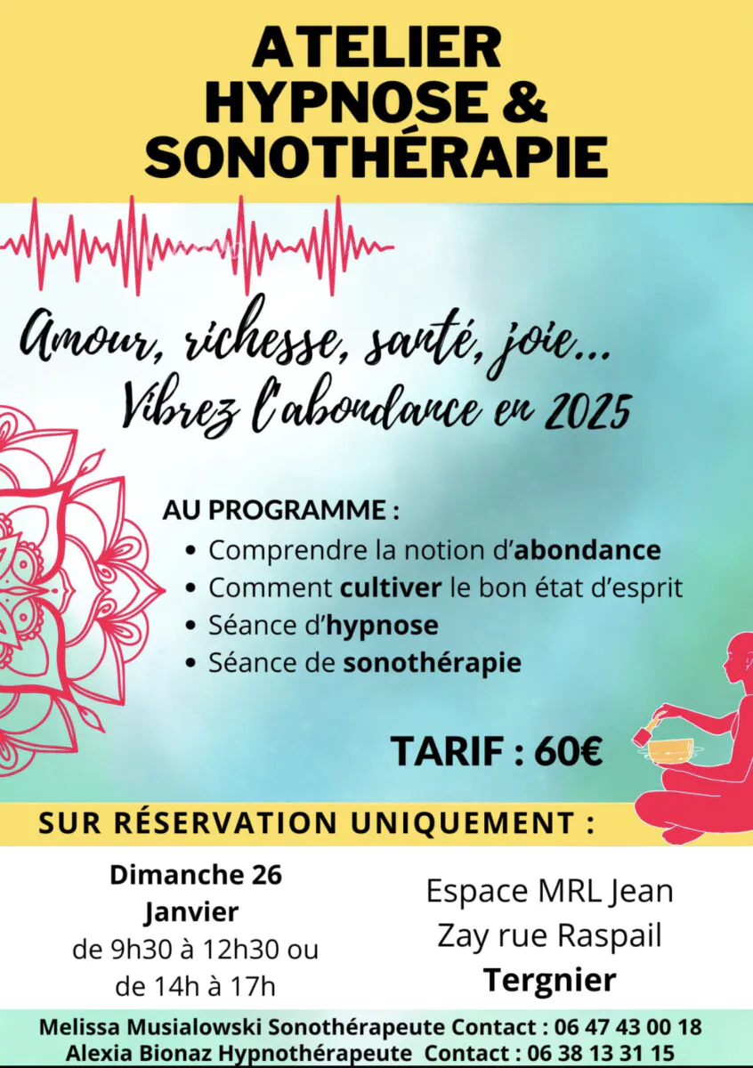 Atelier hypnose et sonothérapie