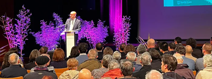 Voeux aux Lucéens et Lucéennes Théâtre Ligéria Sainte-Luce-sur-Loire