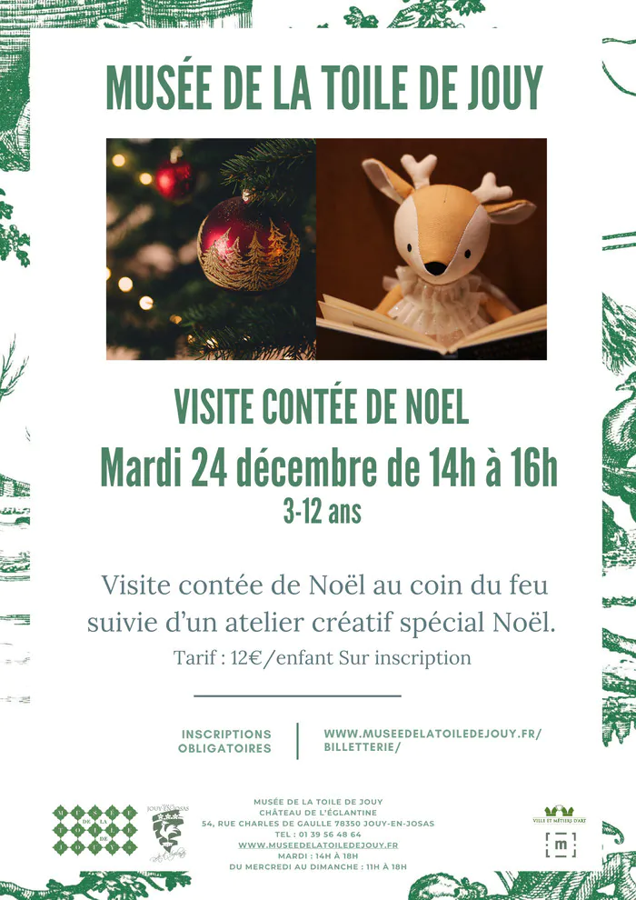 Visite contée de Noël Musée de la Toile de Jouy Jouy-en-Josas